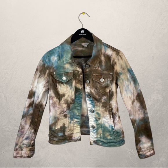 Guess Tie Dye Jean Jacket - Picture 1 of 14
